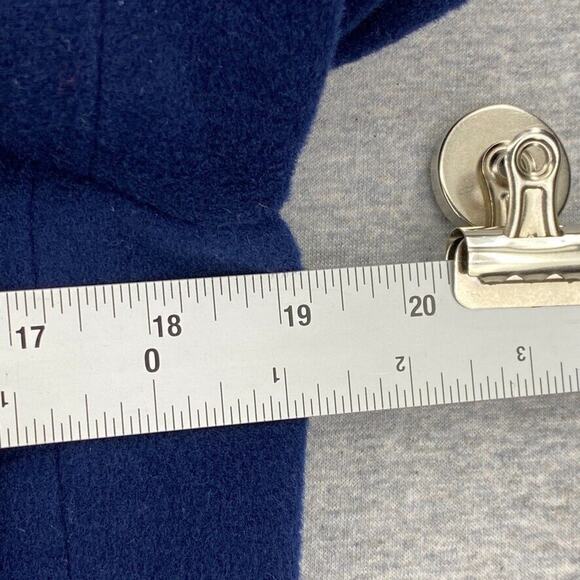 Tommy Hilfiger Wool Jacket Womens Small Blue Pea Coat Military Double Breasted - Picture 8 of 12